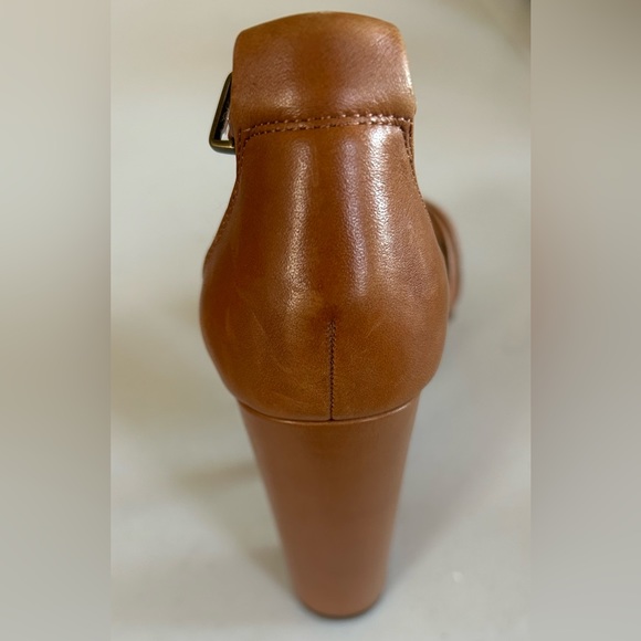 Jessica Simpson brown leather chunky boho heel. Size 7.5. - Picture 3 of 14